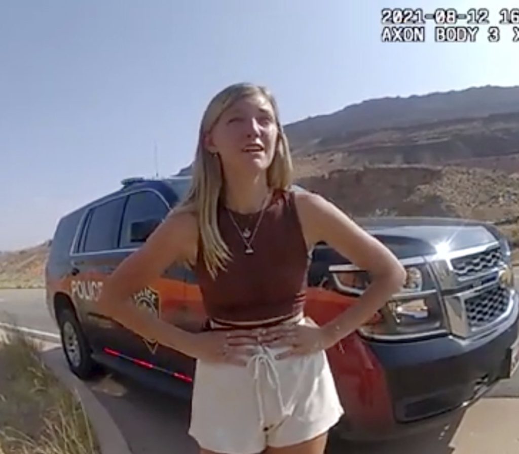 Police stopped the Gabby and Brian after witnesses reported a domestic dispute