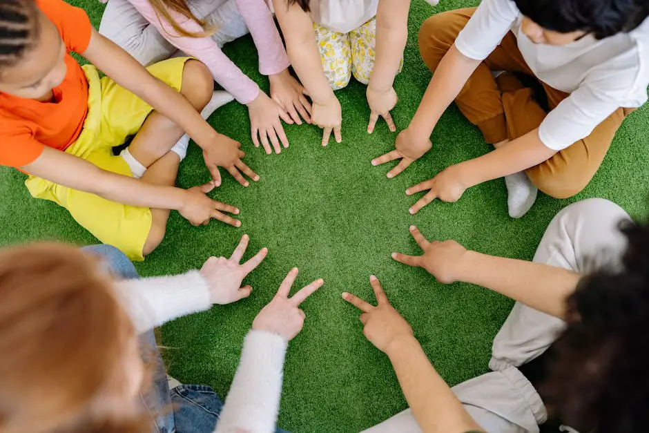 Illustration of a person interacting with children, showing empathy and understanding.